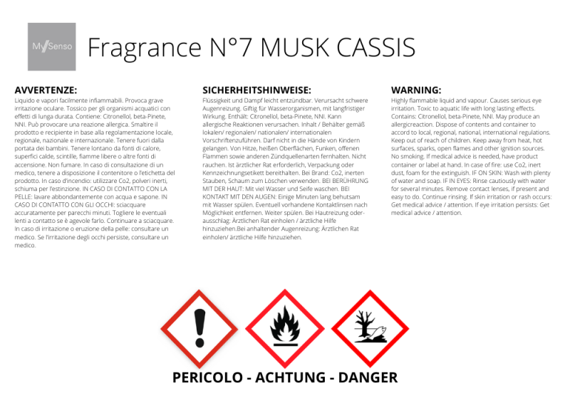 My Senso 2er Pacck Nachfüller Raumduft N°7 Musc Cassis