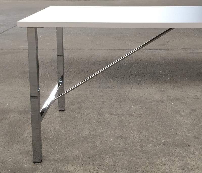 Tischgestell H-Form Chrom Glanz Höhe 710 mm T01