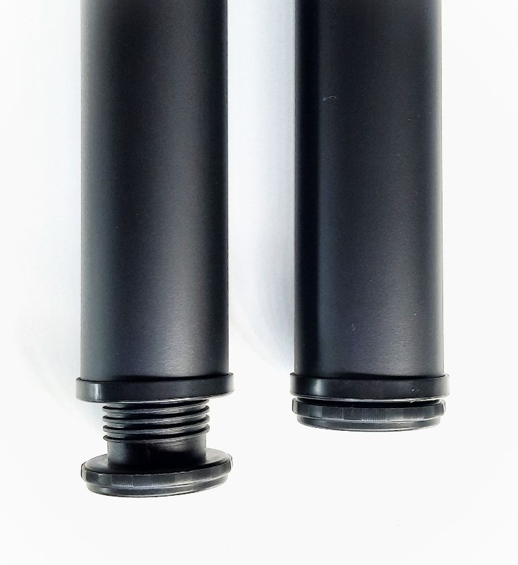 Tischbein Schwarz matt Höhe 740 mm TFD23