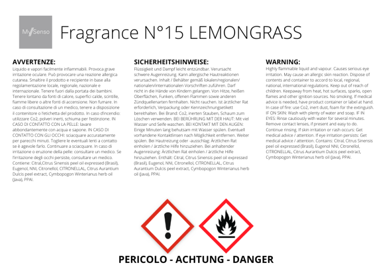 My Senso 2er Pack Nachfüller Raumduft N°15 Lemongrass