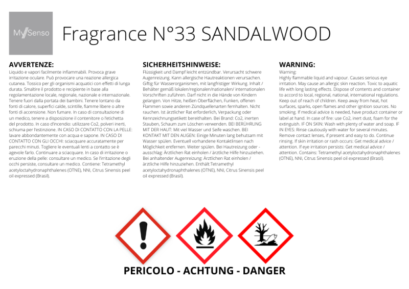 My Senso 2er Pack Nachfüller Raumduft N°33 Sandalwood