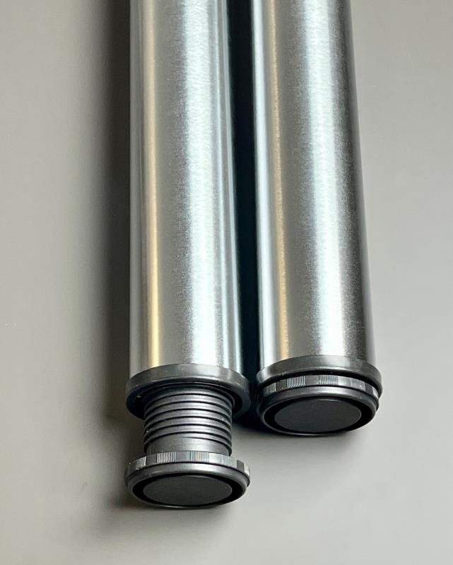 Tischbeine Edelstahl Optik 4er Set Höhe 710 mm TFD23