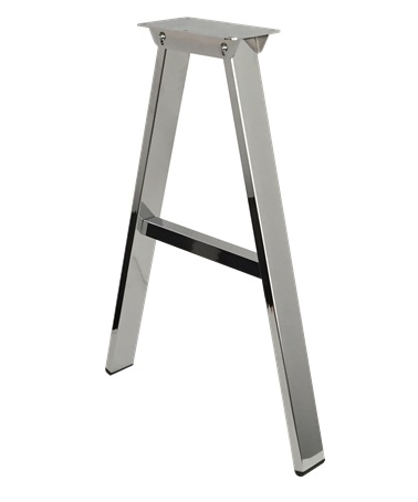 Tischgestell A-Form Chrom Glanz Höhe 710 mm