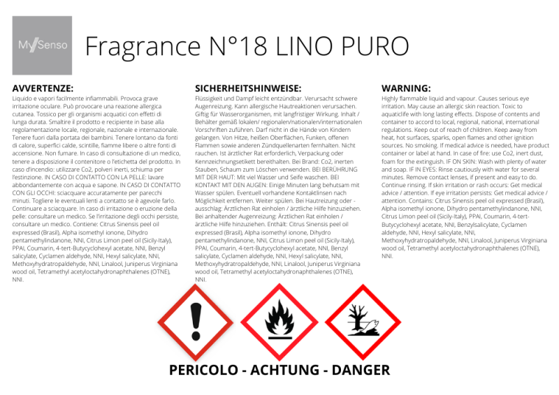 My Senso Nachfüller Raumduft N°18 Lino Puro 240 ml