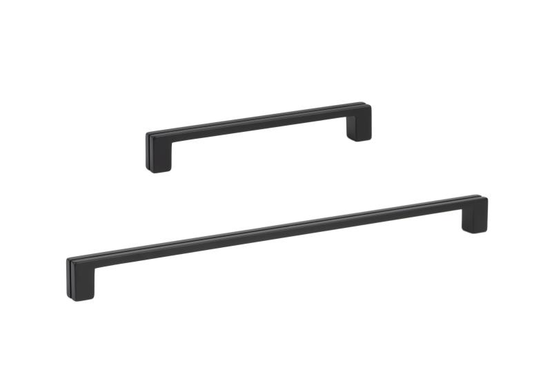 Möbelgriff Schwarz matt BA 160 mm Mario