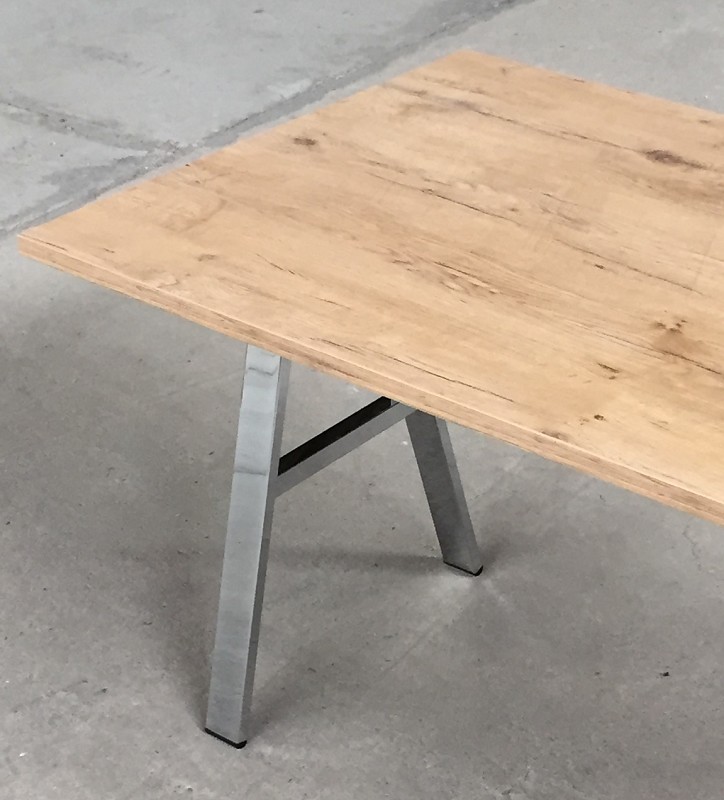 Tischgestell A-Form Chrom Glanz Höhe 710 mm