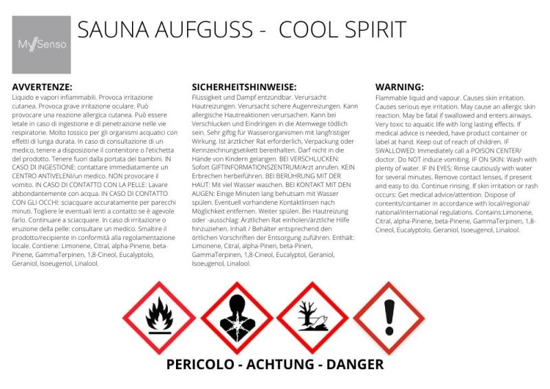 My Senso Saunaöl Saunaaufguss Cool Spirit