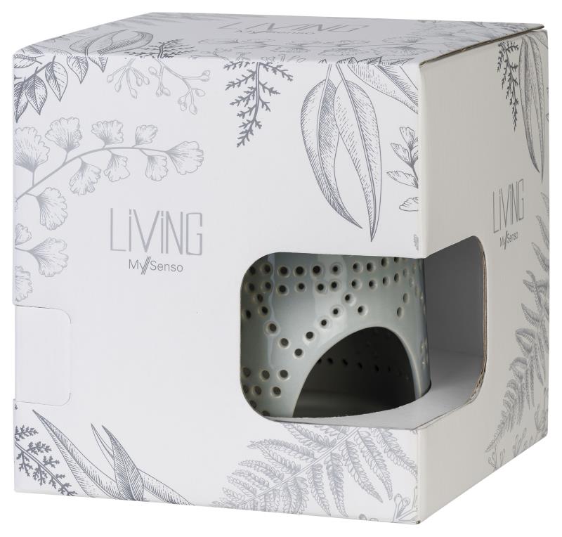 My Senso Duftlampe Aromalampe Ischia Wassergrau