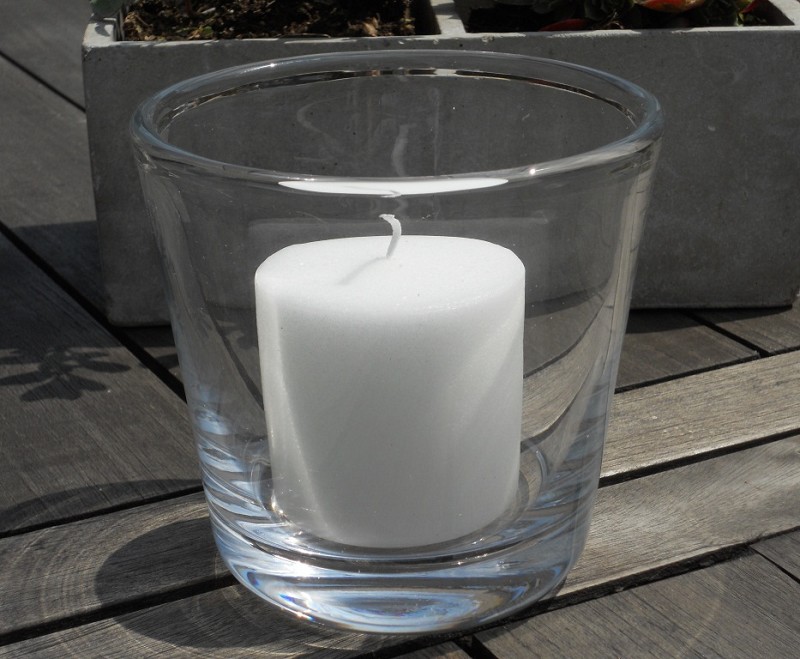 Potchelli Windlicht Brigitte aus Glas mundgeblasen